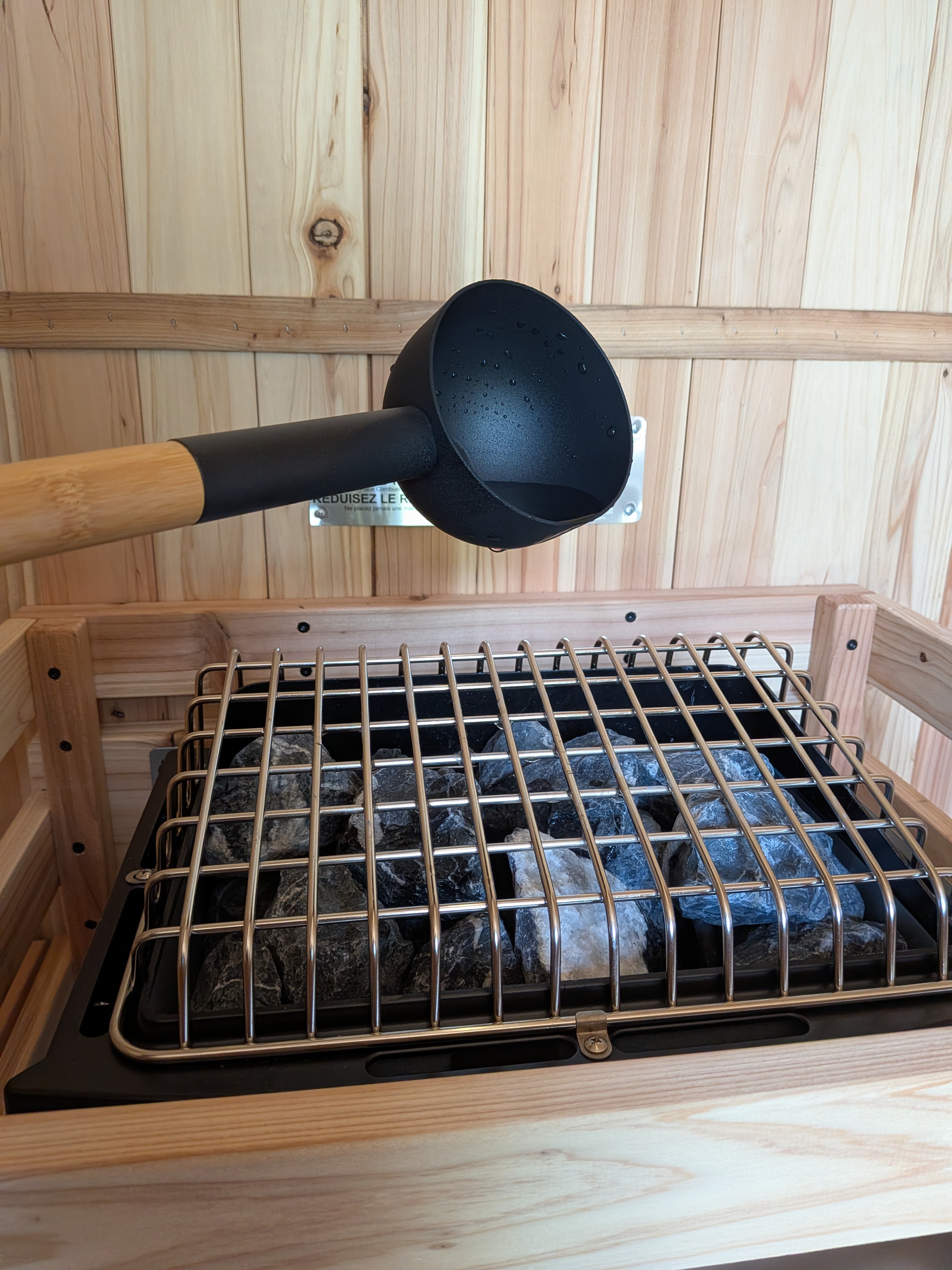Sauna Heater Rocks & Ladle